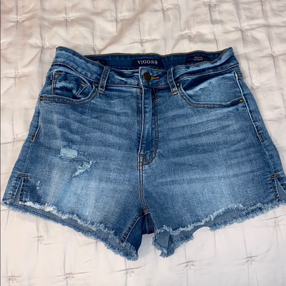 Women’s blue jean shorts